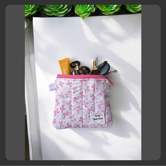 Handmade Accessories - Pink Floral Pouch